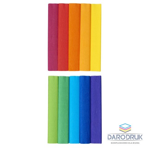 TOP-2000 Bibuła marszczona tęcza mix 250mm x 2000mm TOP-2000 (400153936)