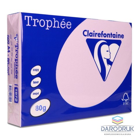 Trophee Papier kolorowy A4 liliowy 500k. 80g Trophee (xca41872)