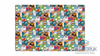 Biurfol Podkład na biurko KOMIKS mix nadruk PVC PCW [mm:] 380x580 Biurfol (NPB-02-11)