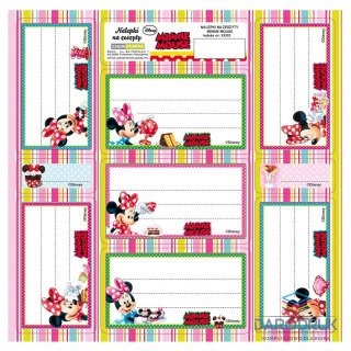 Derform Naklejka na zeszyt Myszka Minnie [mm:] 165x165 Derform (NNZMM)