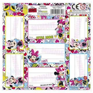 Derform Naklejka na zeszyt Myszka Minnie [mm:] 165x165 Derform (NNZMM)