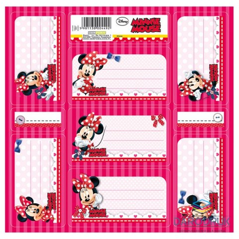 Derform Naklejka na zeszyt Myszka Minnie [mm:] 165x165 Derform (NNZMM)