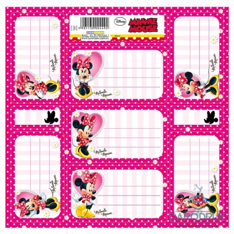 Derform Naklejka na zeszyt Myszka Minnie [mm:] 165x165 Derform (NNZMM)