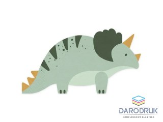 Partydeco Serwetki Triceratops, 18x10 cm, mix mix nadruk papier Partydeco (SPK35)