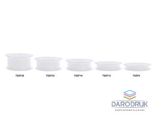 Partydeco Tasiemka szyfonowa Partydeco 25 mm x 25 m biała (TSZ25-008)