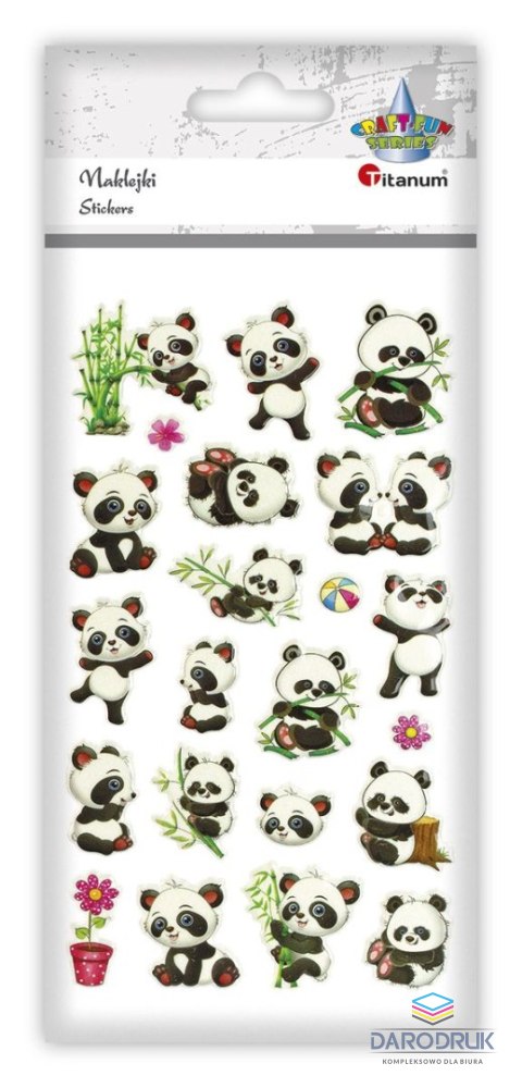 Titanum Naklejka (nalepka) Craft-Fun Series Panda wypukłe Titanum (JN-U038)