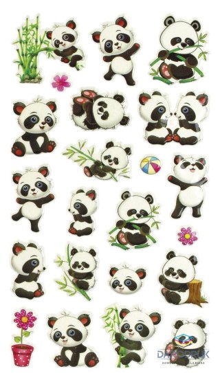 Titanum Naklejka (nalepka) Craft-Fun Series Panda wypukłe Titanum (JN-U038)