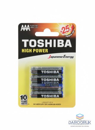 Toshiba Baterie High Power LR03 Toshiba (BT1920)