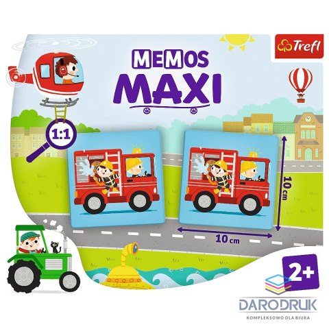 Trefl Gra pamięciowa Memos Maxi Pojazdy Trefl (02267)