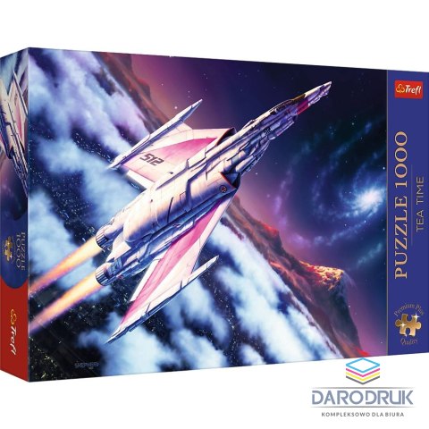 Trefl Puzzle Premium Plus Tea Time: Lot w kosmos 1000 el. Trefl (12075)
