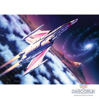 Trefl Puzzle Premium Plus Tea Time: Lot w kosmos 1000 el. Trefl (12075)