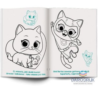 Ameet Książka dla dzieci Disney superkoty. Kolorowanka z Naklejkami Ameet (NA-9136)