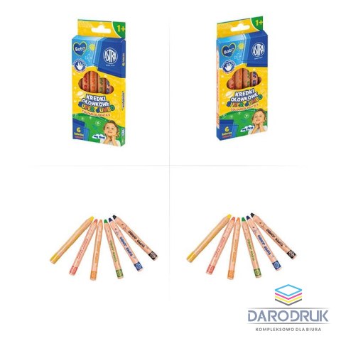 Astra Baby Kredki ołówkowe Jumbo okrągłe 6 kol. Astra Baby (312023004)