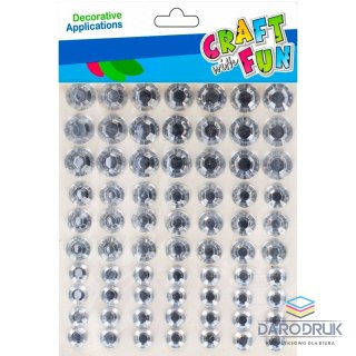Craft With Fun Kryształki Samoprzylepne Diament srebrne Craft With Fun (501436)