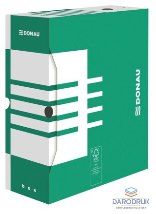 Donau Pudło archiwizacyjne A4 zielony karton [mm:] 120x340x 297 Donau (7662301FSC-06)