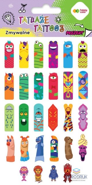 Happy Color Tatuaż zmywalny Fingers Happy Color (HA 4261 1020-KG01)