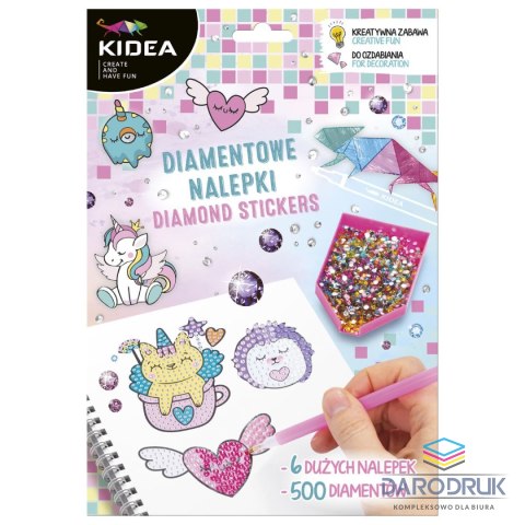 Kidea Mozaika Magiczny Świat NAKLEJKI DIAMENTOWE Kidea (NDMSKA)