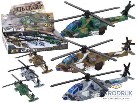 Lean Helikopter Wojskowy Śmigłowiec Militarny Aluminiowy Mix Dźwięk Światła Lean (16530)
