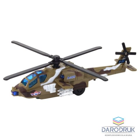 Lean Helikopter Wojskowy Śmigłowiec Militarny Aluminiowy Mix Dźwięk Światła Lean (16530)