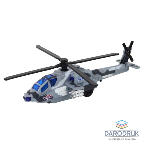 Lean Helikopter Wojskowy Śmigłowiec Militarny Aluminiowy Mix Dźwięk Światła Lean (16530)
