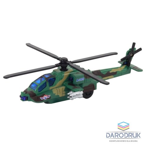 Lean Helikopter Wojskowy Śmigłowiec Militarny Aluminiowy Mix Dźwięk Światła Lean (16530)