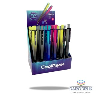 Patio Długopis Cool Pack BLANCO OIL GEL wkład niebieski 0,7mm Patio (03883CP/F)