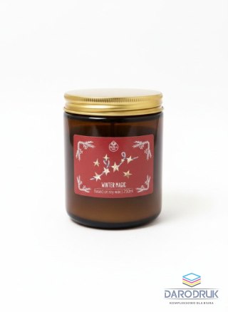 Pavoncella Świeczka ozdobna Smell me Winter Magic 250 ml czerwona Pavoncella (5906492907788)