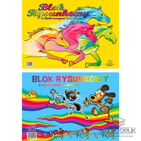Protos Blok rysunkowy A3 kolorowy 80g 19k [mm:] 297x420 Protos