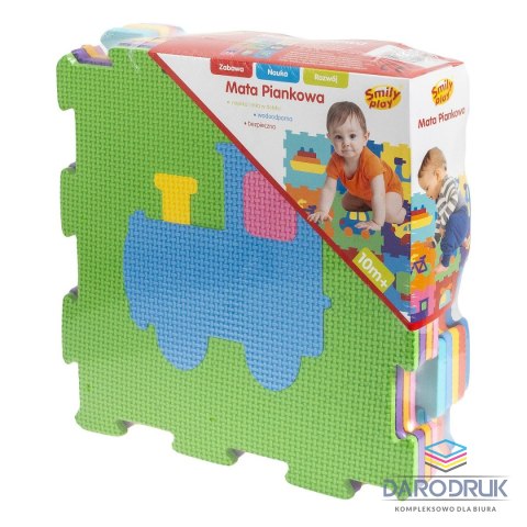 Smily Play Mata dla malucha piankowa pojazdy, 29x29cm Smily Play (SP84356)