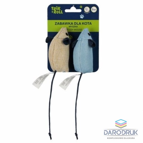 Trik Roll Gadżet Zabawka dla kota Mysz 2szt Trik Roll (560738)