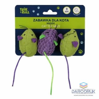 Trik Roll Gadżet myszki 3szt. 6cm dla kota Trik Roll (560727)