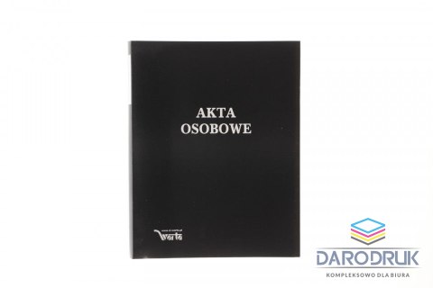 Warta Teczka do akt osobowych A4 zadrukowana ABCDE czarny Warta (021824-339-047)