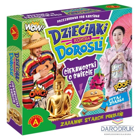 Alexander Gra planszowa Ciekawostki o Świecie DZIECIAKI KONTRA DOROŚLI Alexander