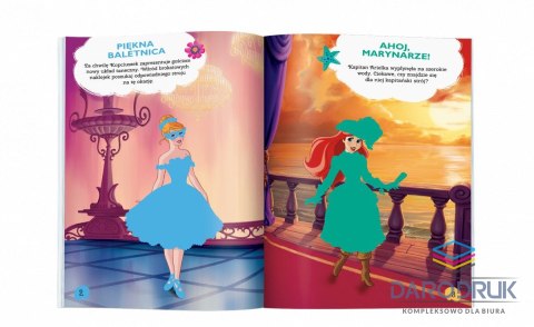 Ameet Książka dla dzieci Disney Księżniczka Brokatowe ubieranki Ameet (SDLB-9104)