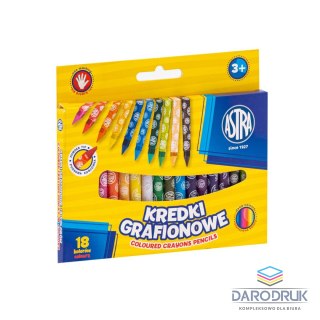 Astra Kredki świecowe GRAFIONOWE 18 kol. Astra (316023901)