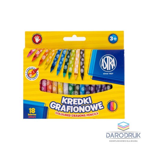 Astra Kredki świecowe GRAFIONOWE 18 kol. Astra (316023901)