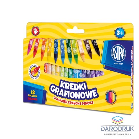 Astra Kredki świecowe GRAFIONOWE 18 kol. Astra (316023901)