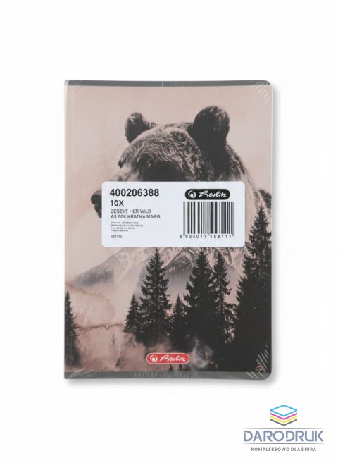 Herlitz Zeszyt A5 Wild 60k. 70g kratka Herlitz (400206388)