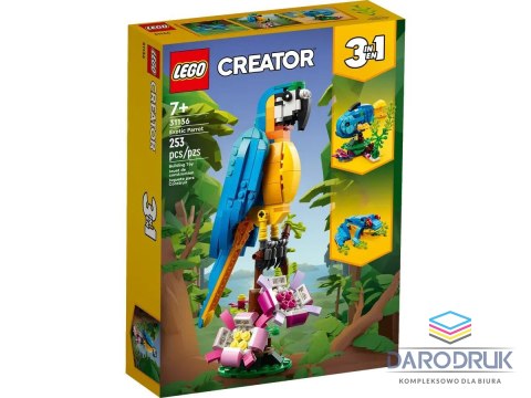 Lego Klocki konstrukcyjne Creator Egzotyvczna papuga Lego (31136)