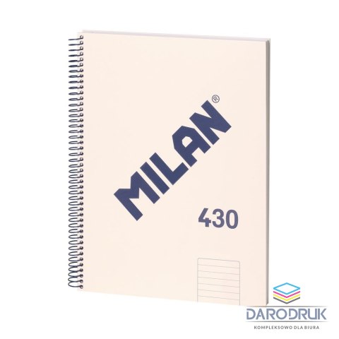 Milan Kołozeszyt (kołonotatnik) A4 1918 beżowy 80k. 95g linia Milan (57142E80BG)