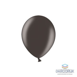 Partydeco Balon gumowy metalizowany 100 szt czarny 12cal Partydeco