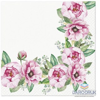 Paw Serwetki Tete Floral Border miks 100% celuloza [mm:] 330x330 Paw (TL120900)