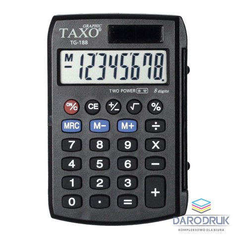 Taxo Graphic Kalkulator kieszonkowy TG-188 Taxo Graphic 8-pozycyjny