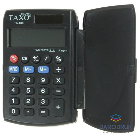 Taxo Graphic Kalkulator kieszonkowy TG-188 Taxo Graphic 8-pozycyjny