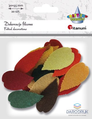 Titanum Ozdoba filcowa Craft-Fun Series Liście Titanum (3639)