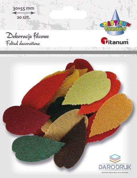 Titanum Ozdoba filcowa Craft-Fun Series Liście Titanum (3639)