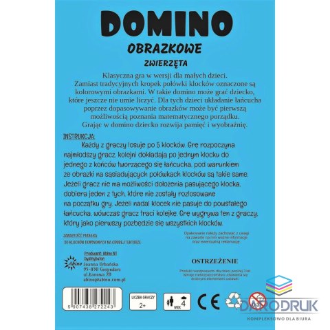 Abino Gra logiczna owoce Zwierzęta Domino Abino