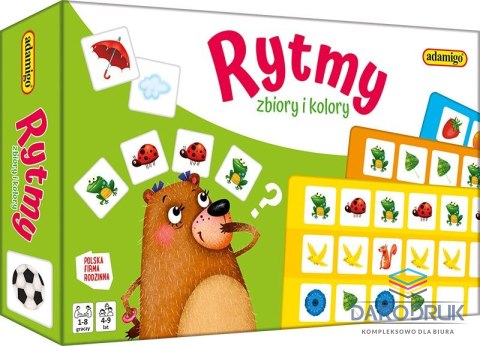 Adamigo Gra edukacyjna Rytmy zbiory i kolory Adamigo