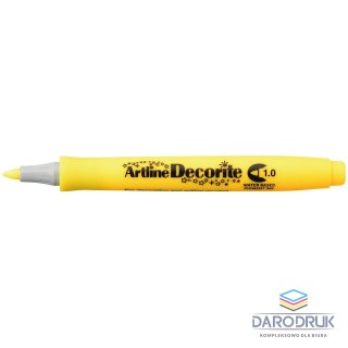 Artline Marker permanentny decorite wkład żółty 1,0mm pędzelek końcówka Artline (AR-033 7 2)