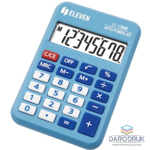 Eleven Kalkulator kieszonkowy Eleven (LC110NR-BLE)